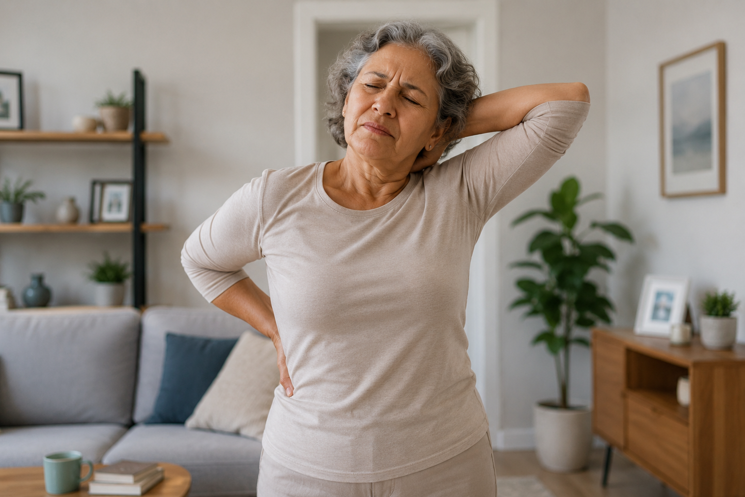 Persona con dolor lumbar
